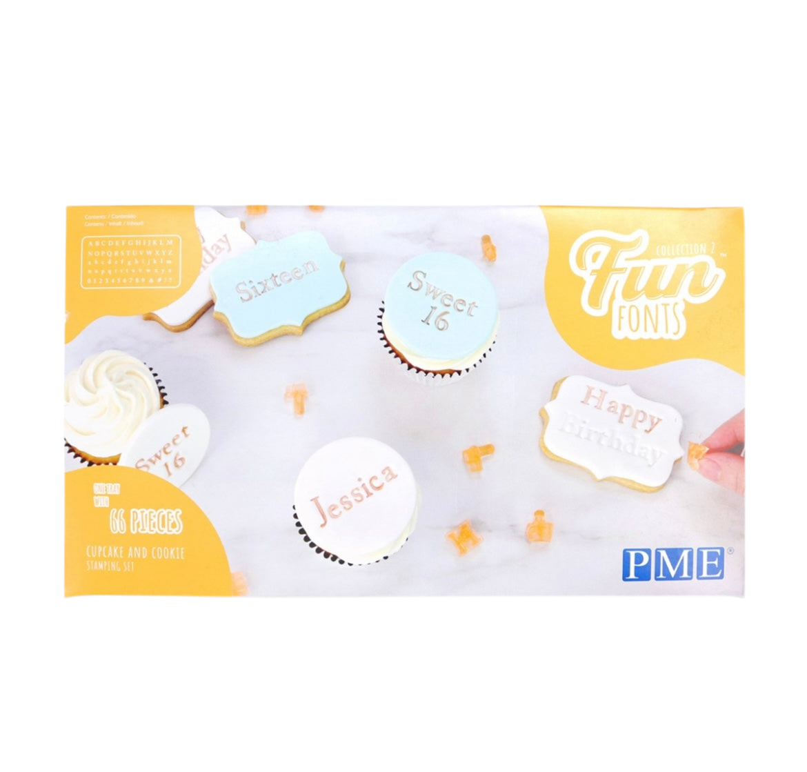 PME Fun Fonts Cupcakes and Cookies 2