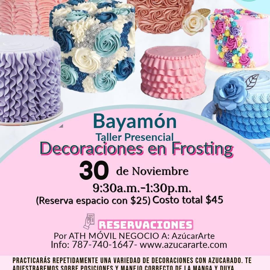 Taller Presencial: Decoraciones en Frosting