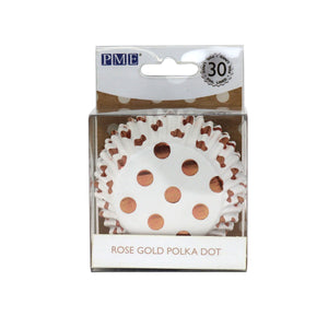 PME Polka Dot Trimmed Foil Lined Baking Cups 30 PCS) (3 Colors)